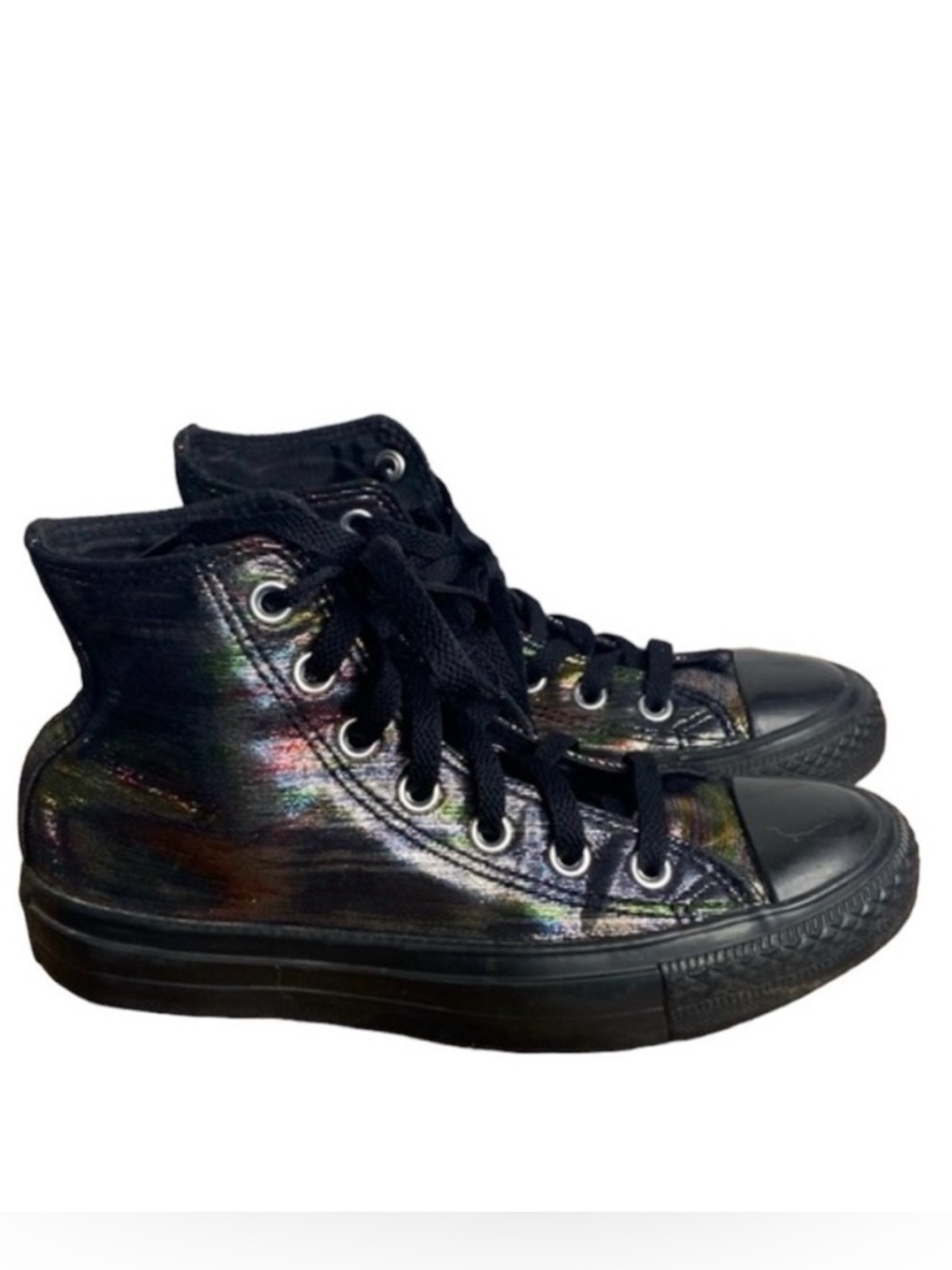 Converse Chuck Taylor High Top Metallic Canvas Sneaker Size 6 - Picture 4 of 17